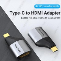 Đầu chuyển USB Type C to HDMI hỗ trợ 4K@60Hz Vention - TCAH0
